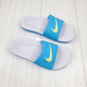 Nike Kawa Blue/Grey Women's Slide 7, 8